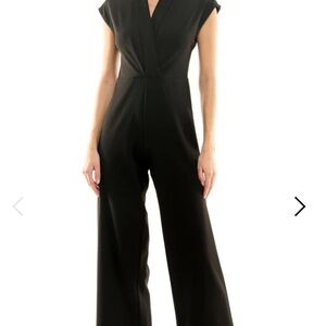 Nicole Miller Long Jumpsuit Formal Very Black 12 New With Tags